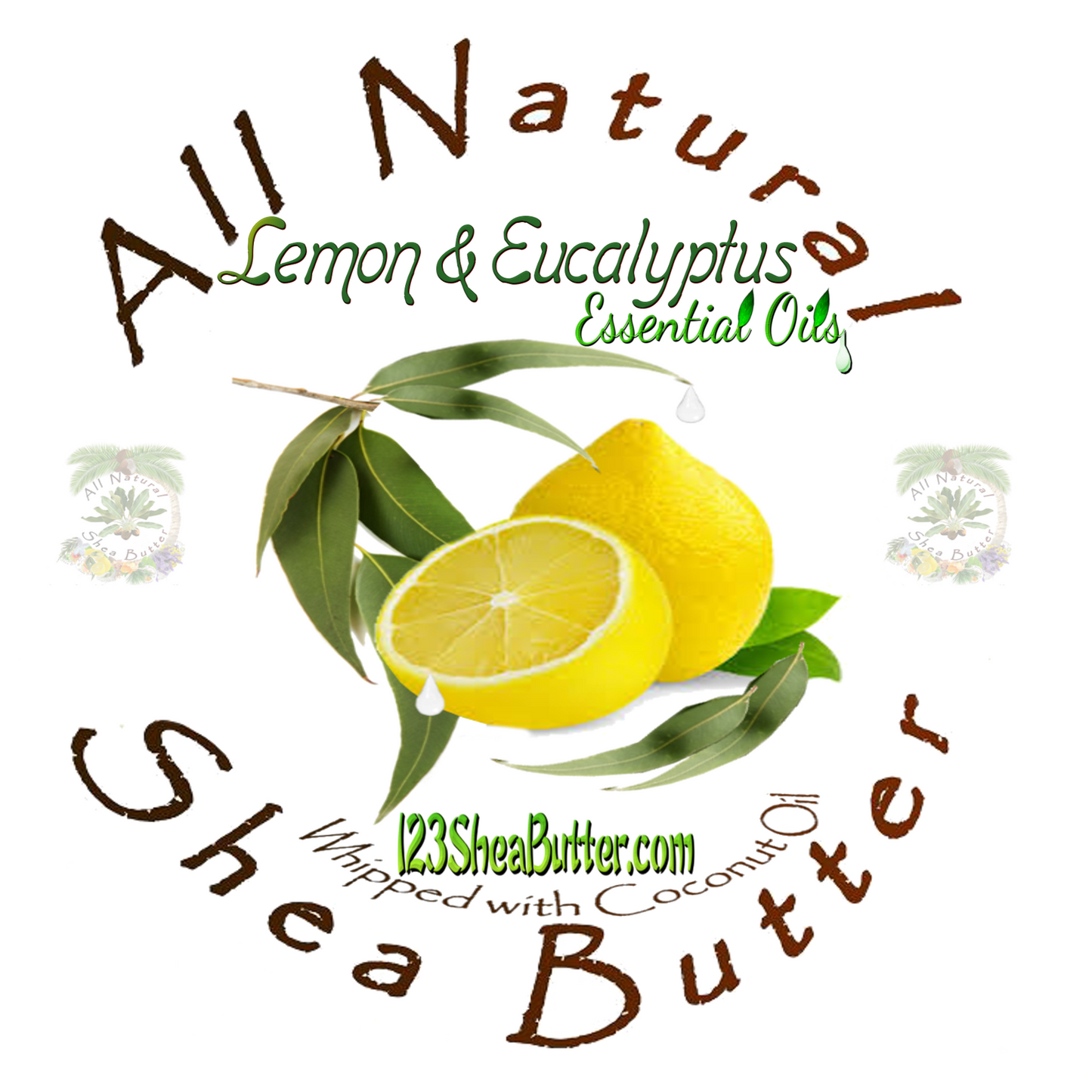 Lemon Eucalyptus Shea butter top logo