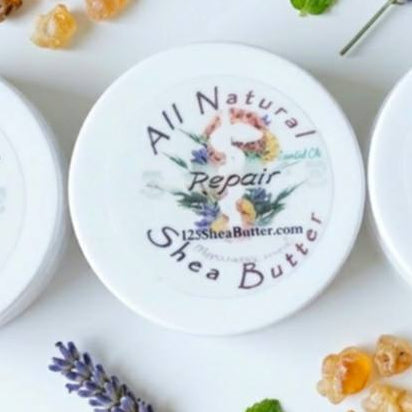Repair Shea butter with lavender and frankincense tree resin around it