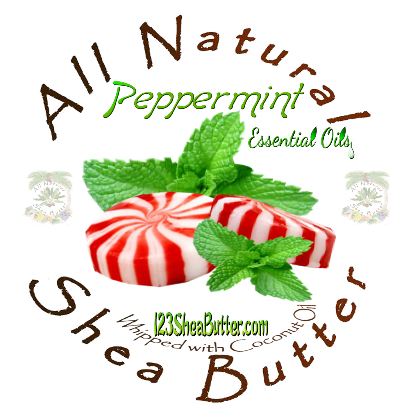Peppermint Shea butter top logo