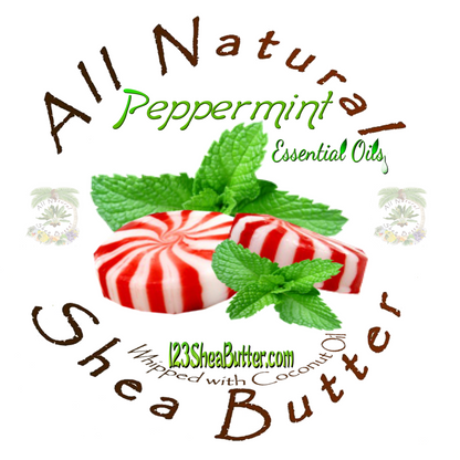 Peppermint Shea butter top logo