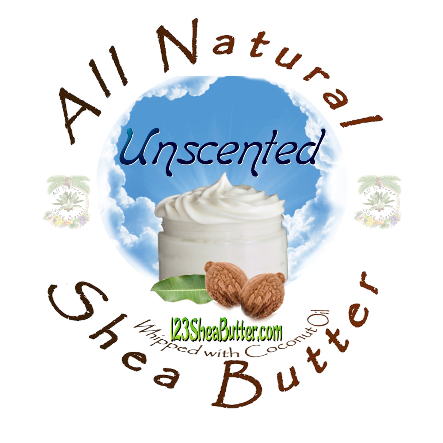 Unscented Shea butter top logo